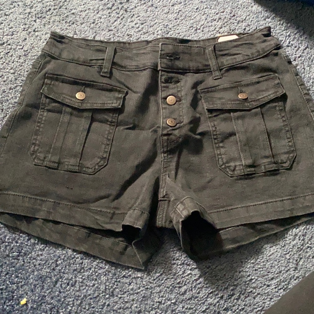 No Boundaries Black denim shorts